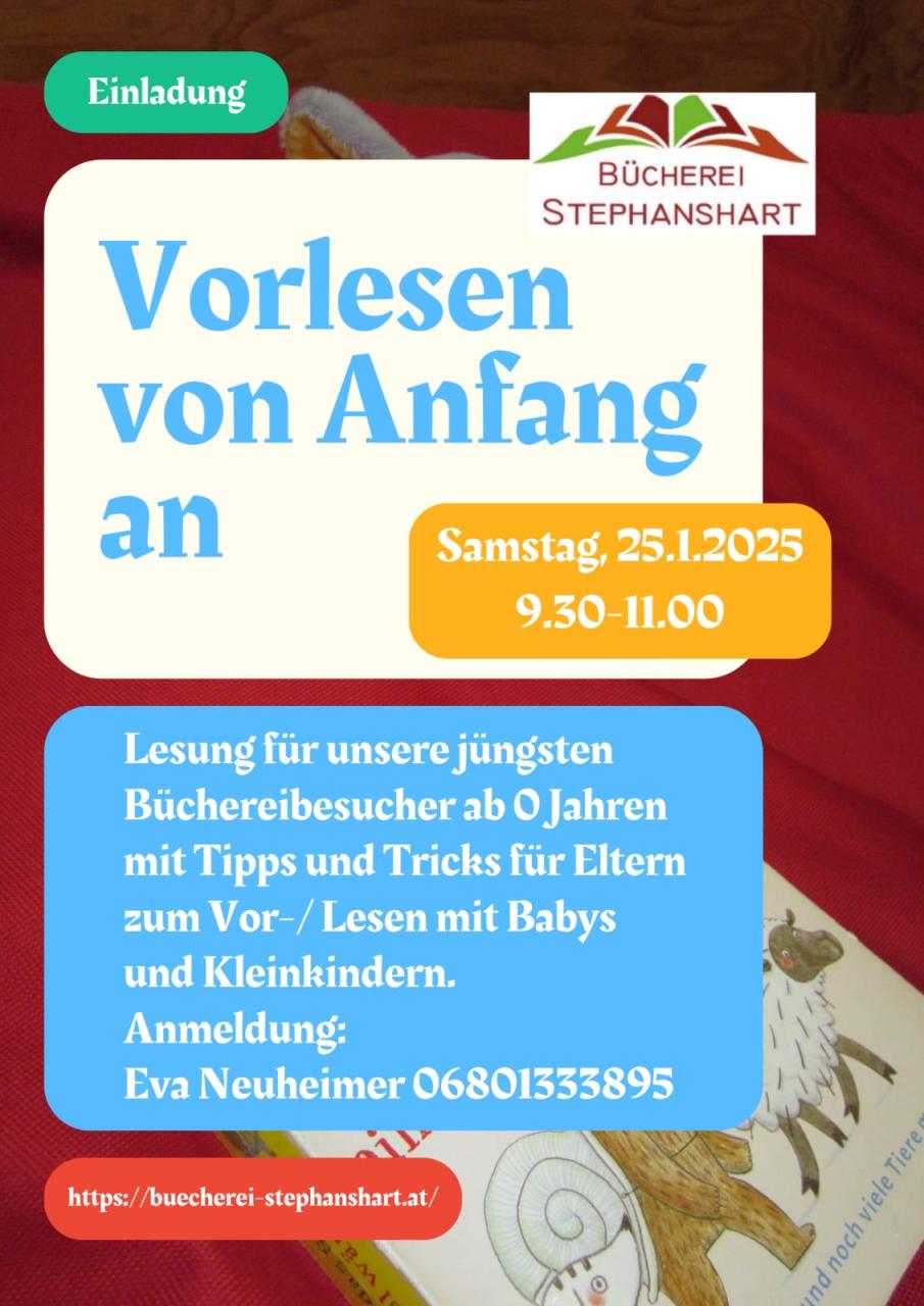 Flyer: Vorlesen von Anfang an